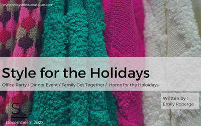 Style for the Holidays : Outfits for your Office Party, Dinner Event & More !!