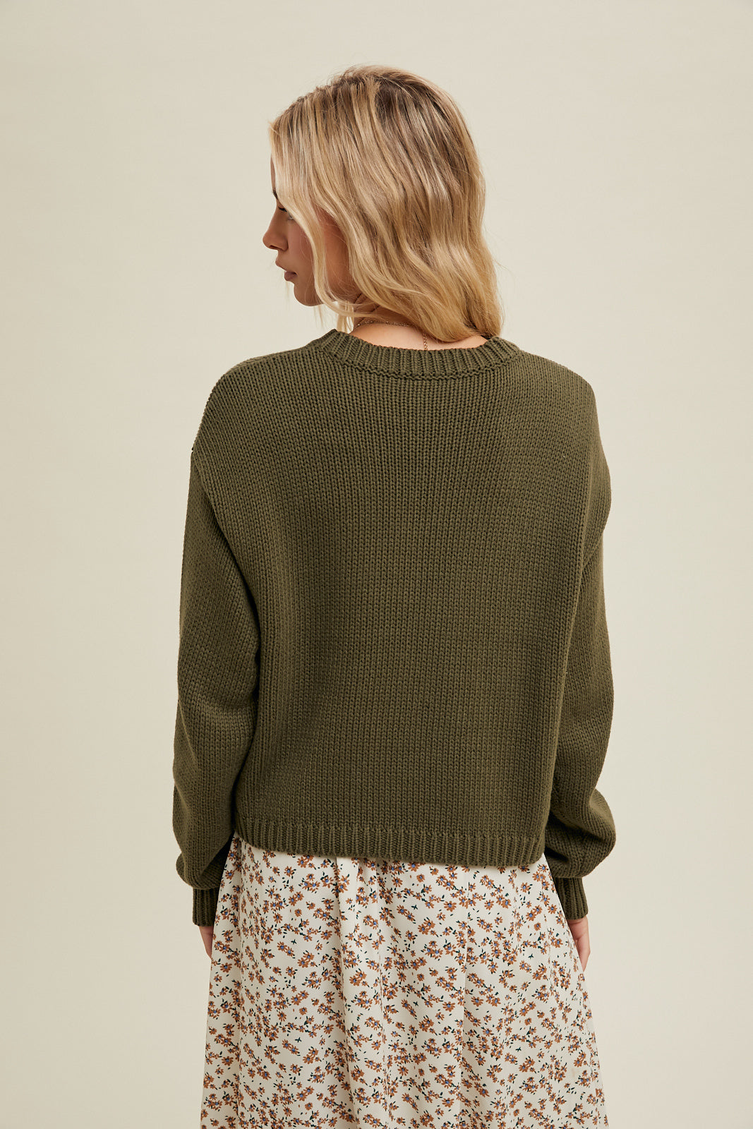 Tula Cropped Knit Sweater