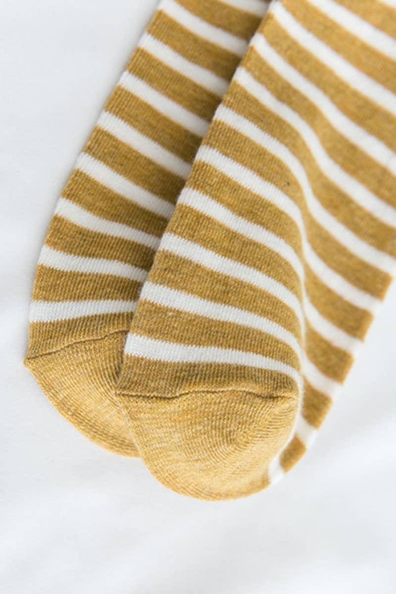 Stripe Pattern Cozy Ankle Sock