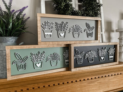 Plant Outline Wall Sign