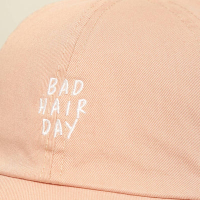 Bad Hair Day Embroidered Cotton Baseball Cap