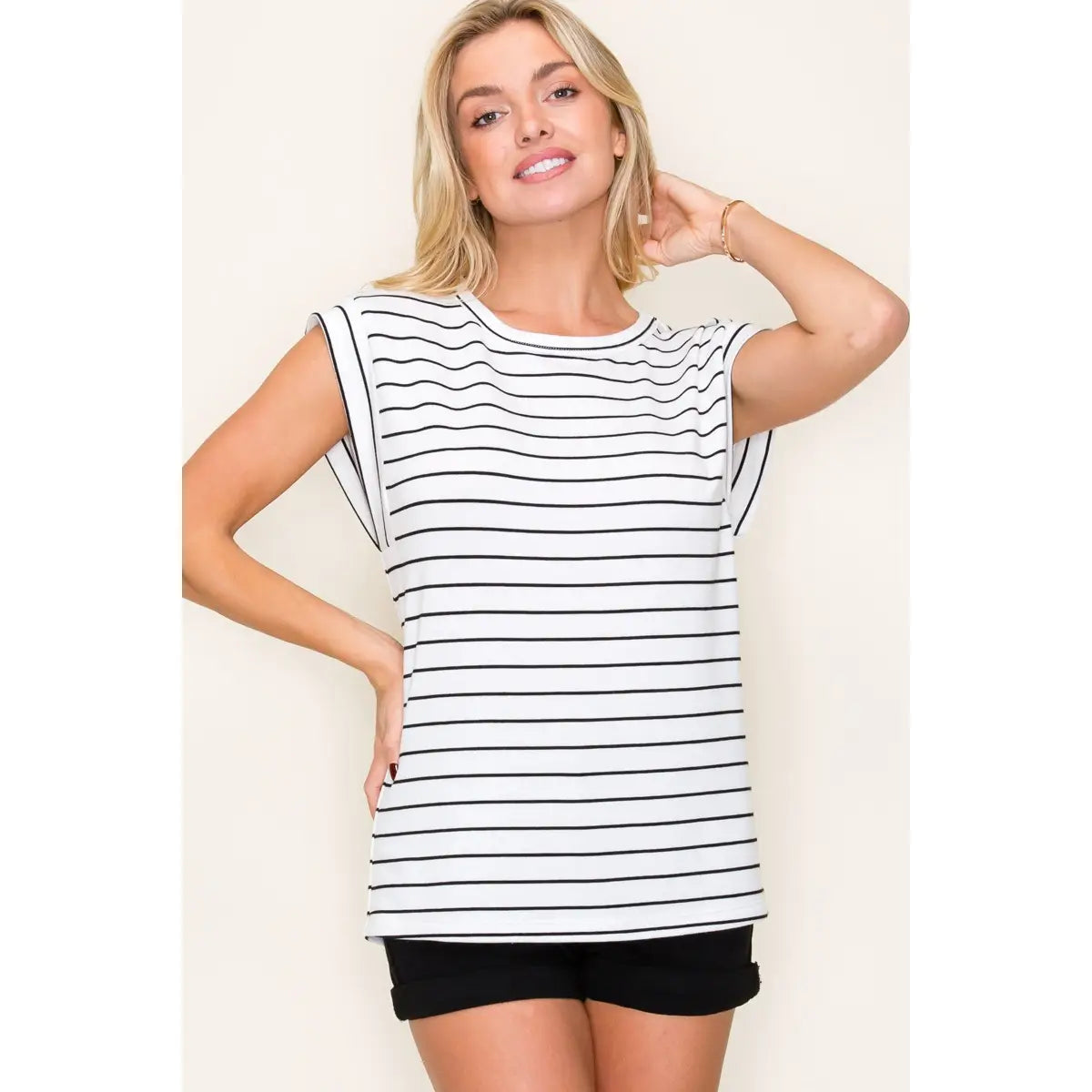 Alice French Terry Short Sleeve Top