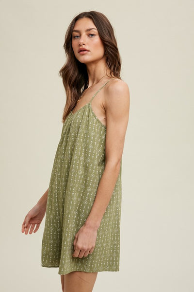 Renee Print Cami Romper