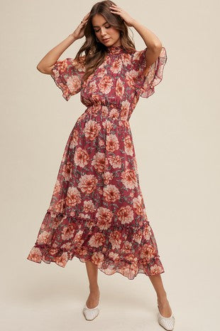 Delilah Smocked Maxi Dress