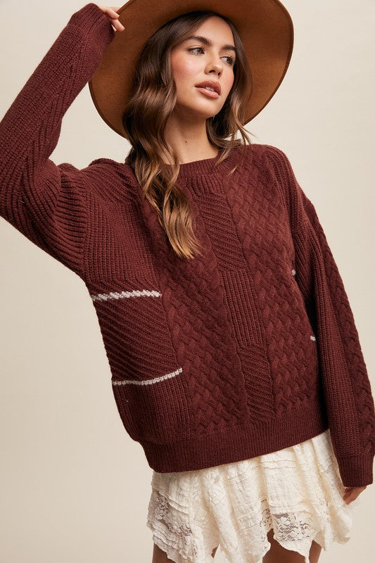 Shanna Stripe Detail Sweater