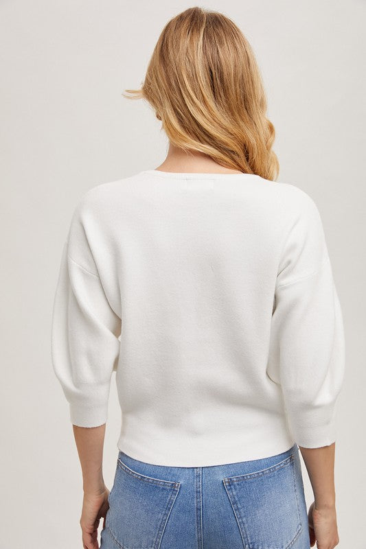 Kelsey Puff Sleeved Sweater