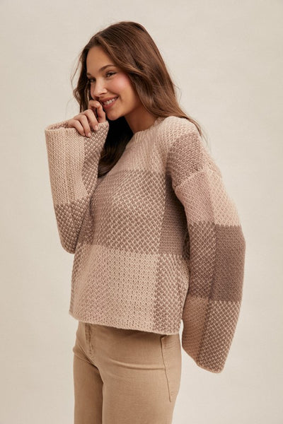 Amanda Multi Checker Sweater