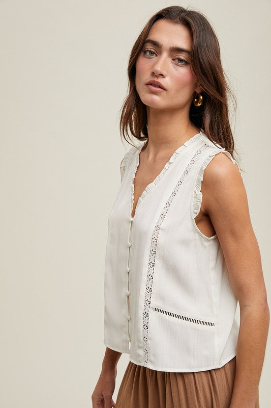 Michelle Sleeveless Blouse Tank