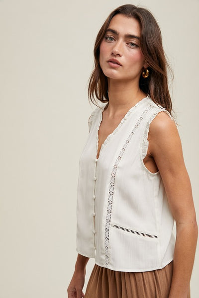 Michelle Sleeveless Blouse Tank