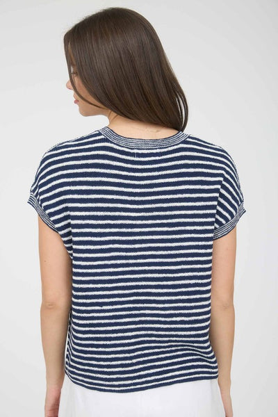 Everly Pocket Detail Short Sleeve Sweater