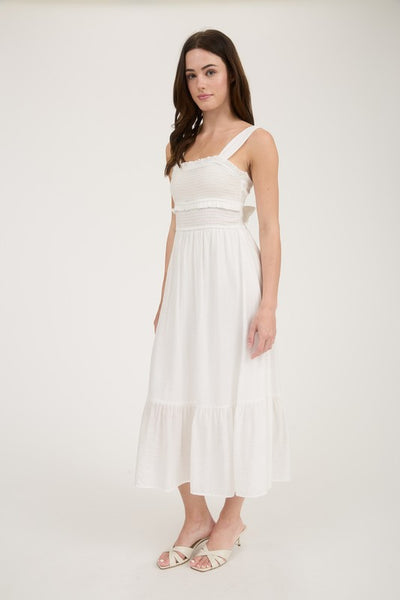 Britt Smocked Midi Dress