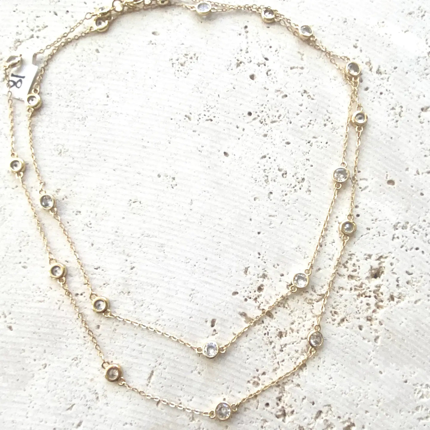 Five Way Crystal Layering Necklace