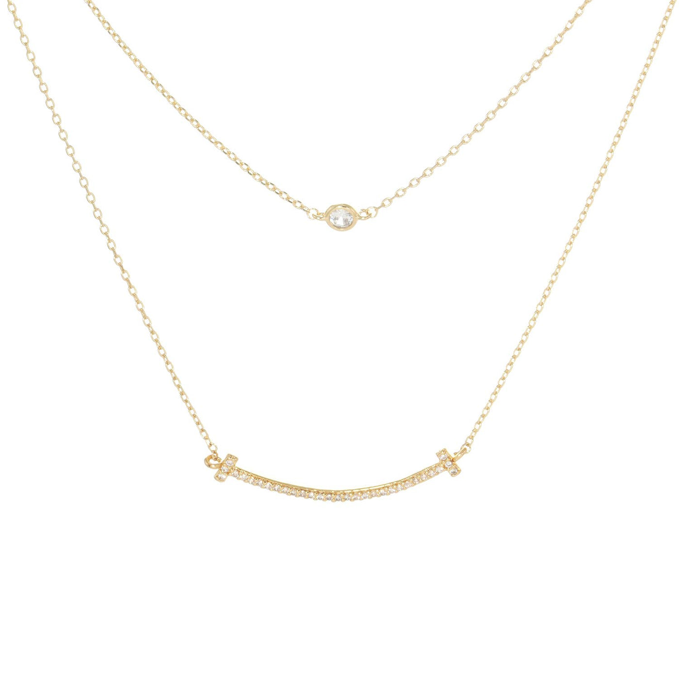 Diamonds Layered Necklace