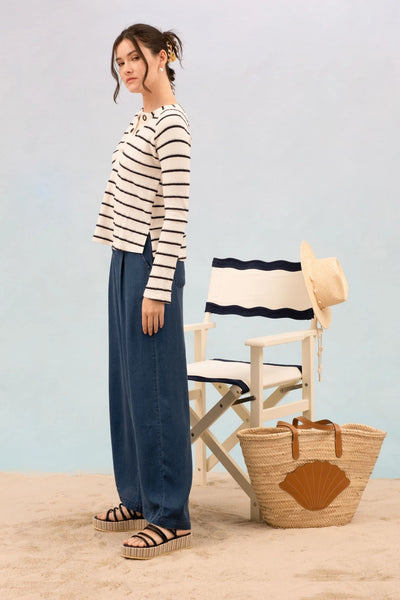 Gabriel Eyelet Sweater Top