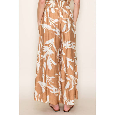 STACCATO - FLORAL PRINT PANTS: NAVY / S-M-L-XL(2-2-2-1)