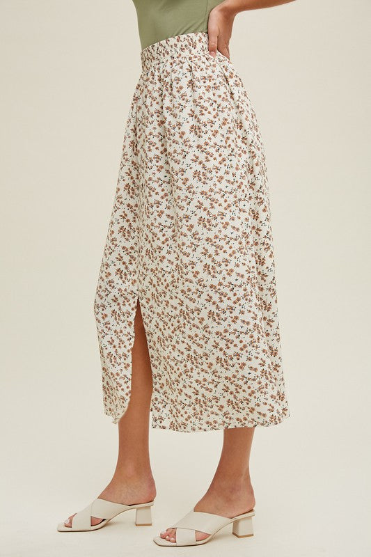 Natalie Floral Midi Skirt