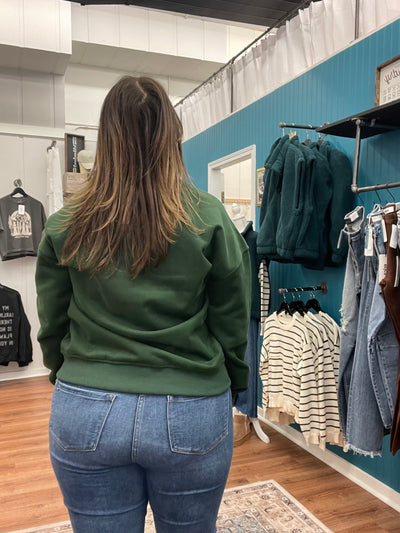 Weiner Dog Graphic Holiday Sweatshirt