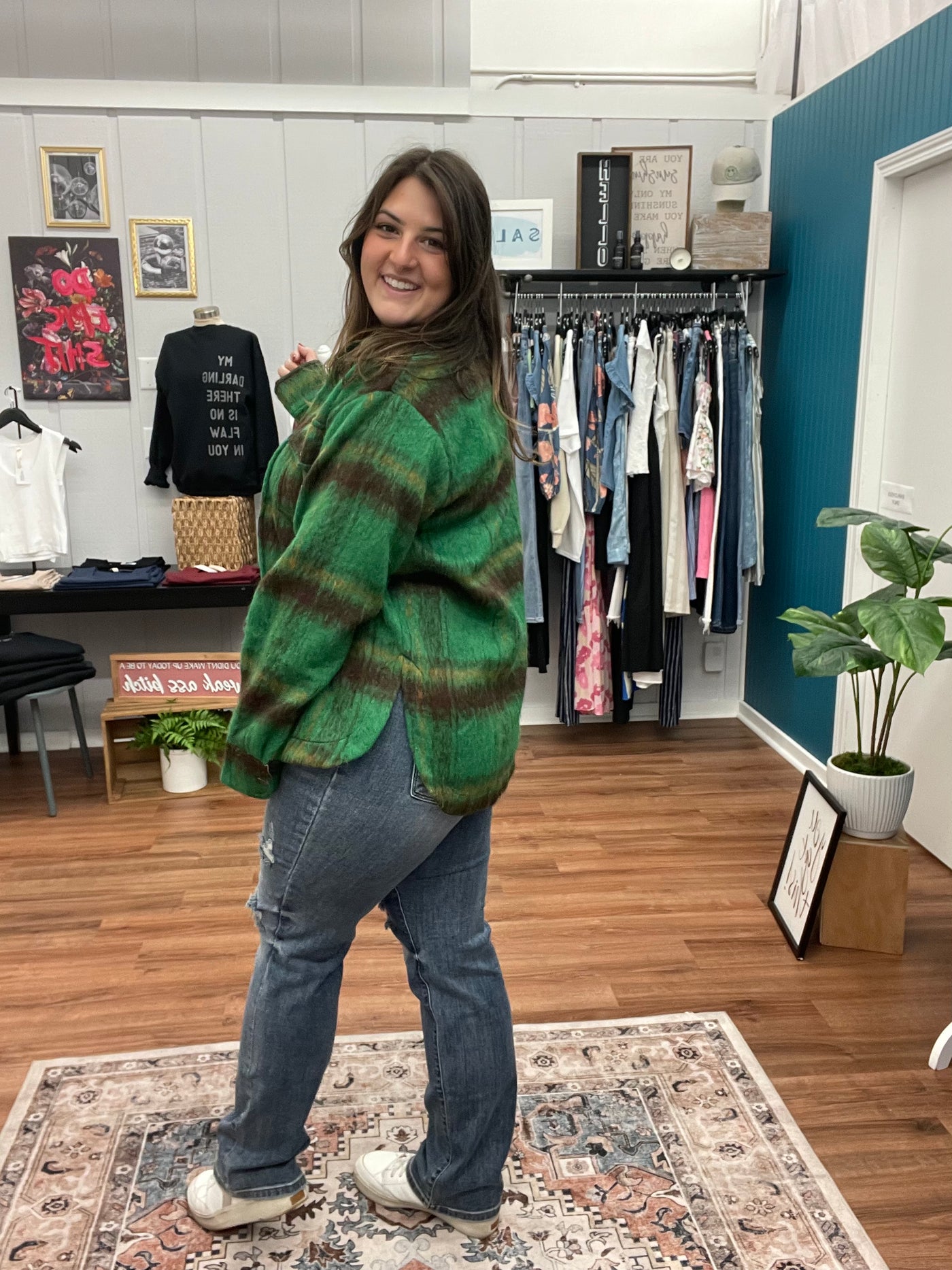 Nellie Plaid Pattern Jacket