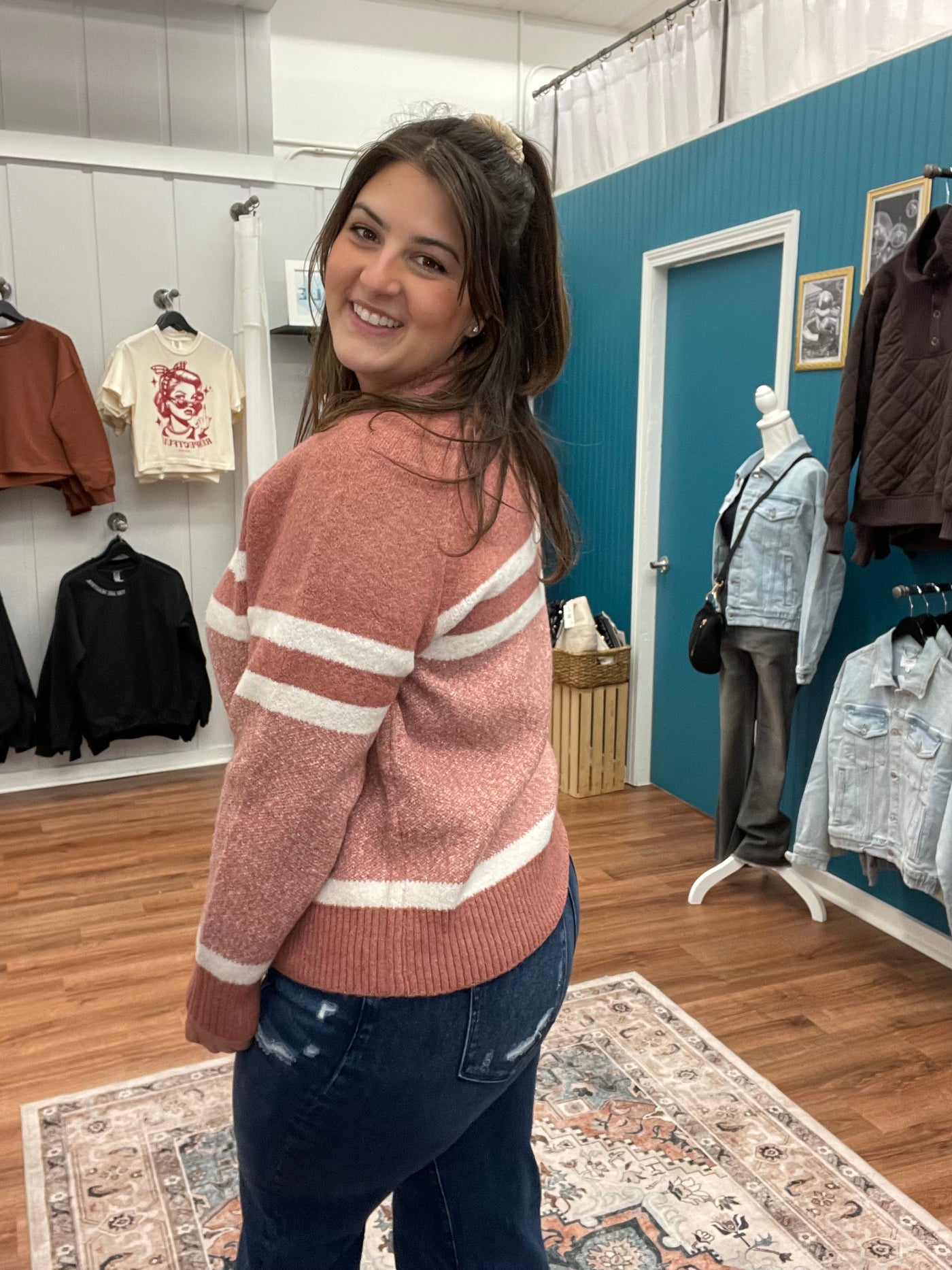 Nora Color Block Coatigan