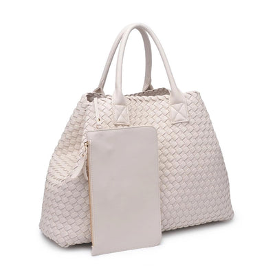Ithaca Woven Leather Tote