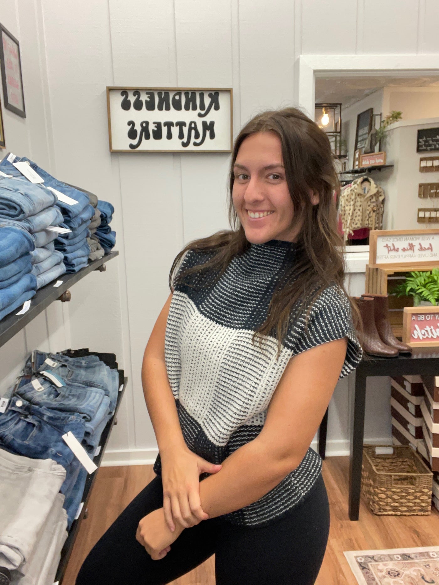 Classic Wide Neck Sweater Vest