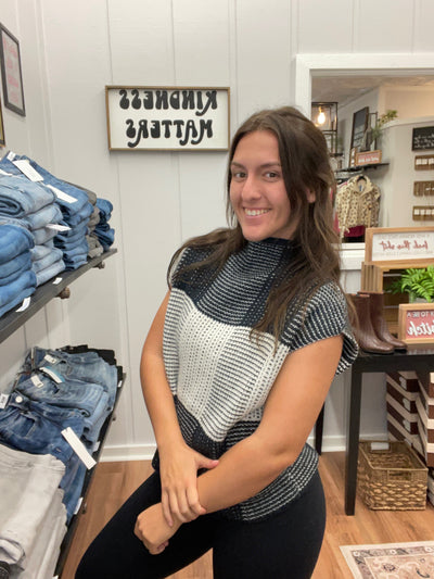 Classic Wide Neck Sweater Vest