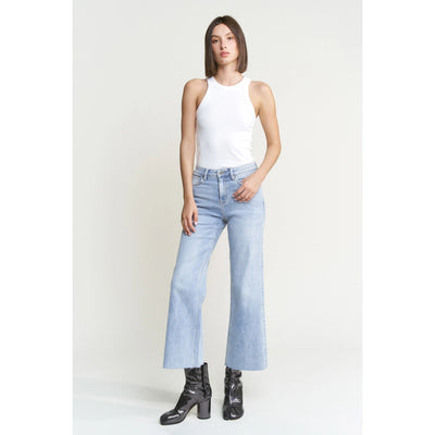 Sanibel Mid Rise Wide Leg Denim