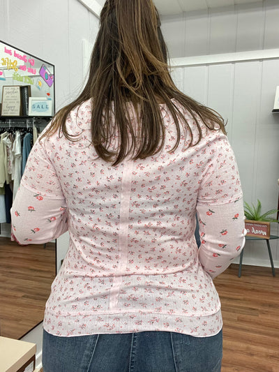 Wallen Floral Printed Knit Top