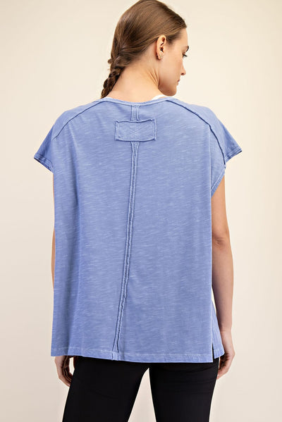 Walker Mineral Washed Short Sleeve Top
