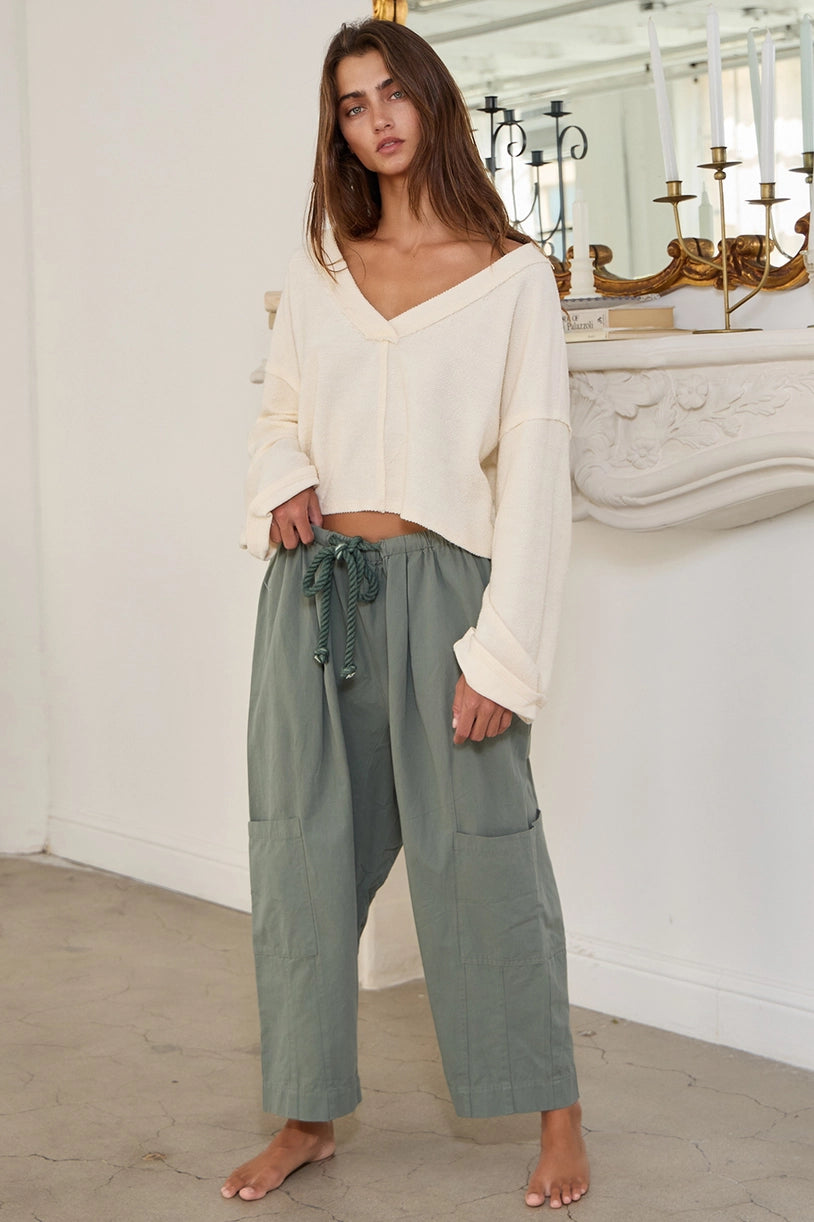 Clarkston Open Back Crop Sweatshirt