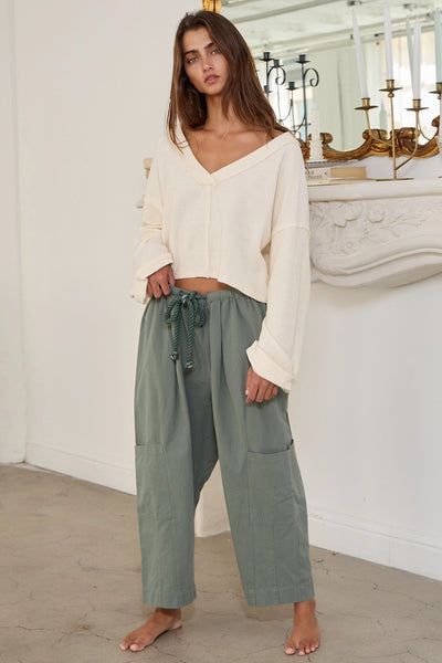 Clarkston Open Back Crop Sweatshirt