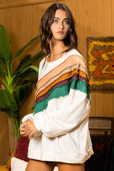 Sam Contrast Detail Sweatshirt