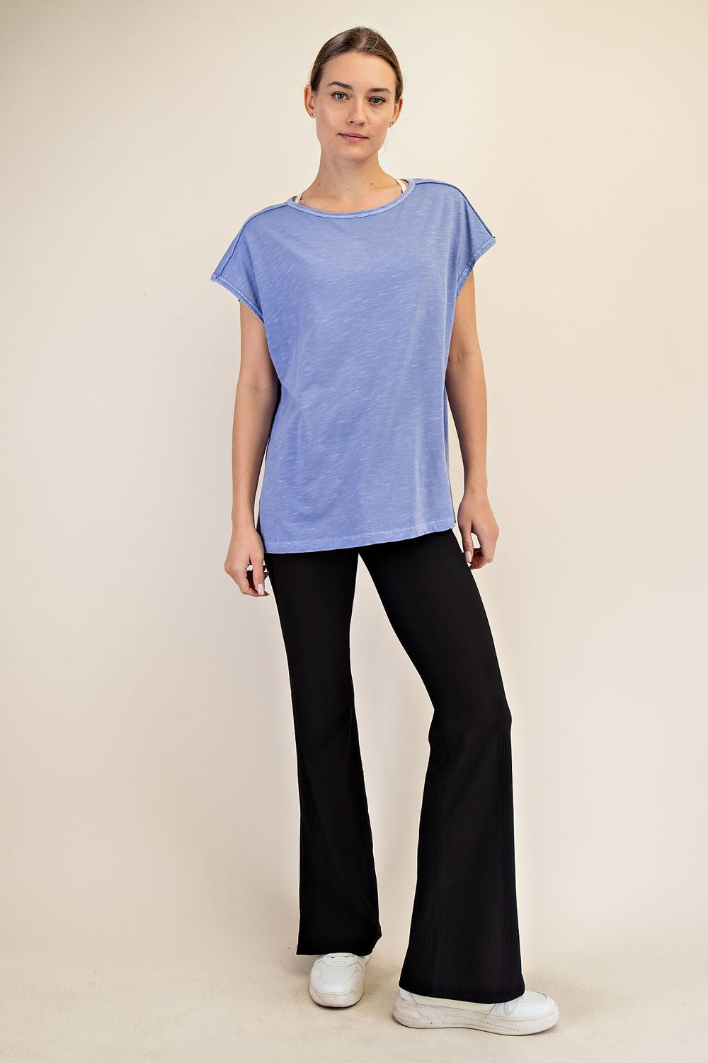Walker Mineral Washed Short Sleeve Top