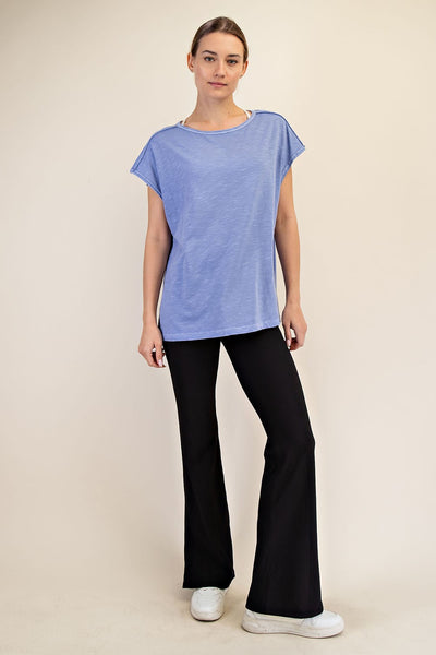 Walker Mineral Washed Short Sleeve Top