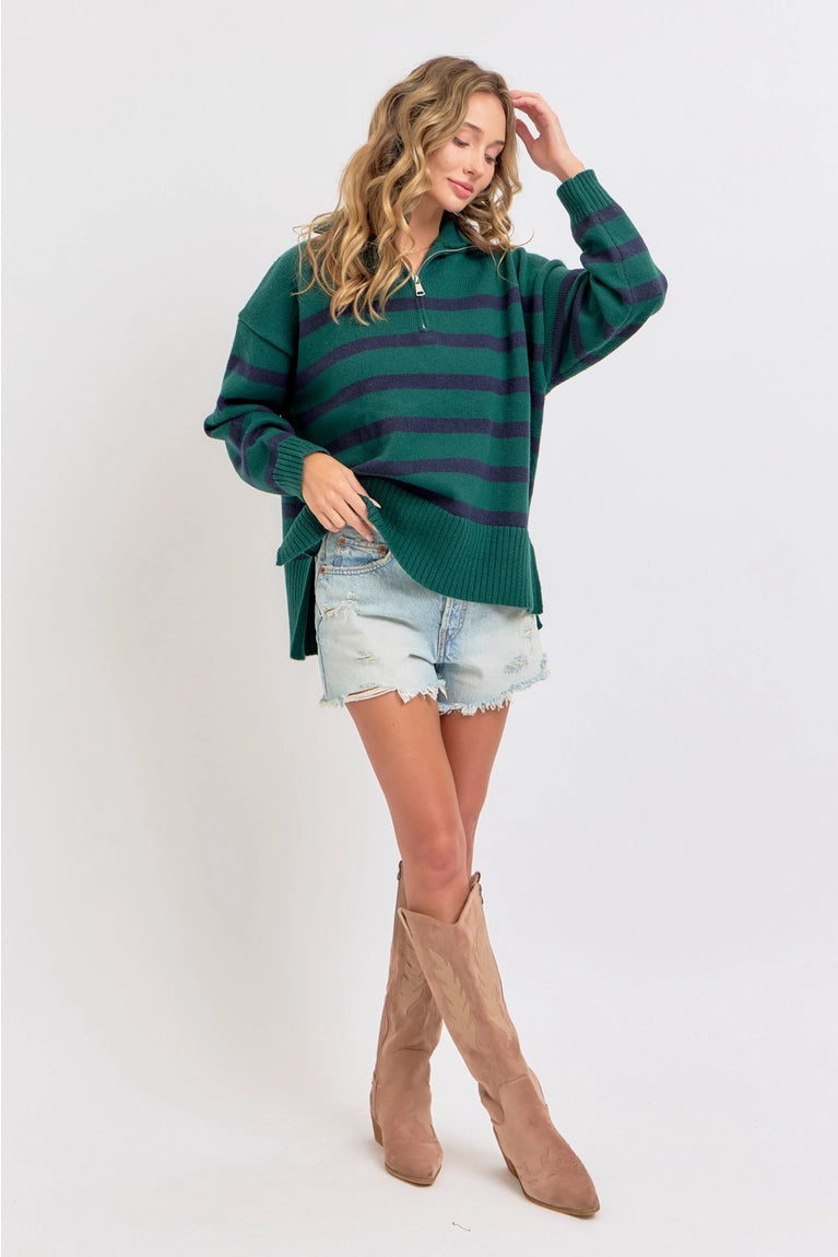 Everly Essential Half Zip Sweater