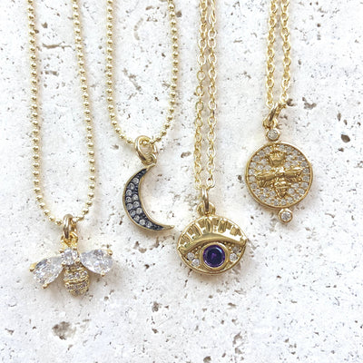 Queen Bee Tiny layering necklace