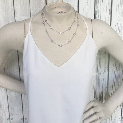 Five Way Crystal Layering Necklace