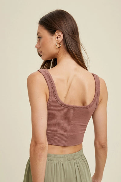 Stella Ribbed Seamless Padded Bralette