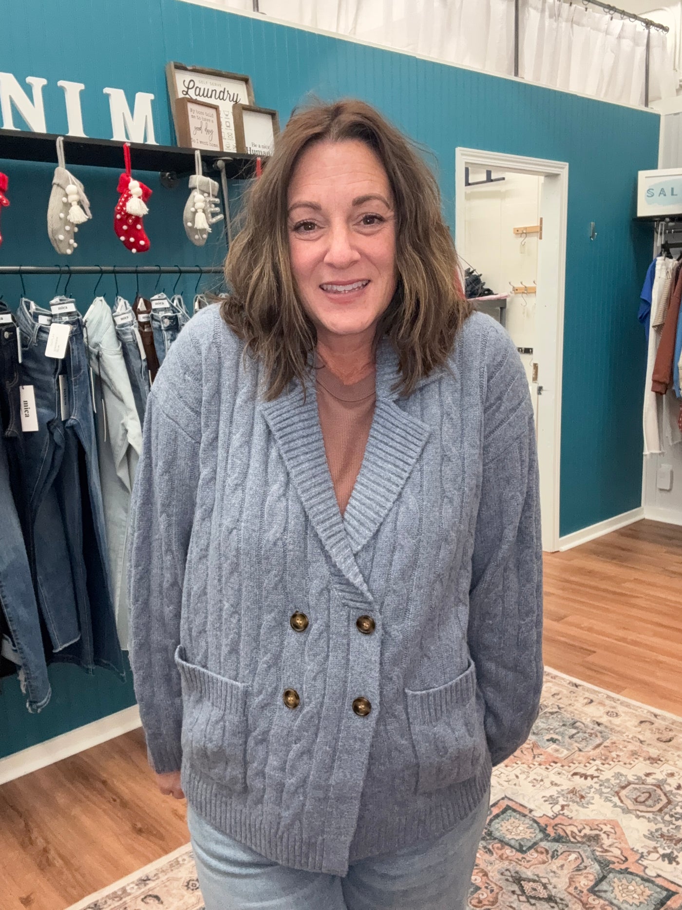 Cora Double Breasted Cardigan