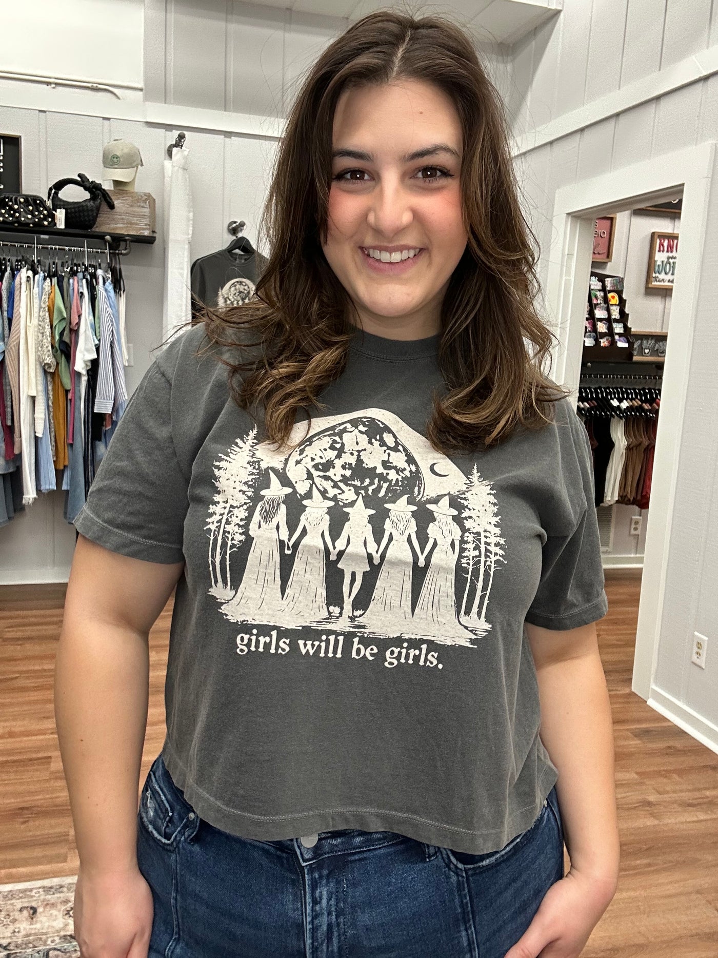 Girls Will be Girls Halloween Middie Tee