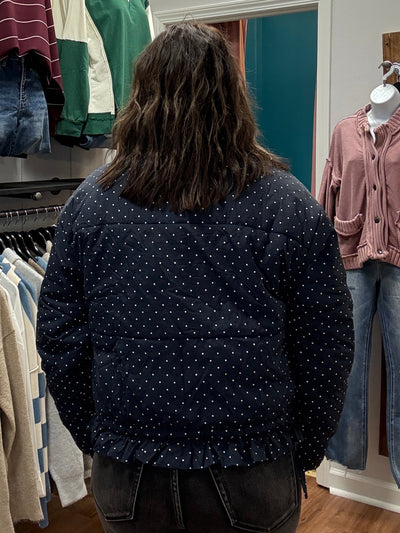 Carissa Polka Dot Quilted Jacket