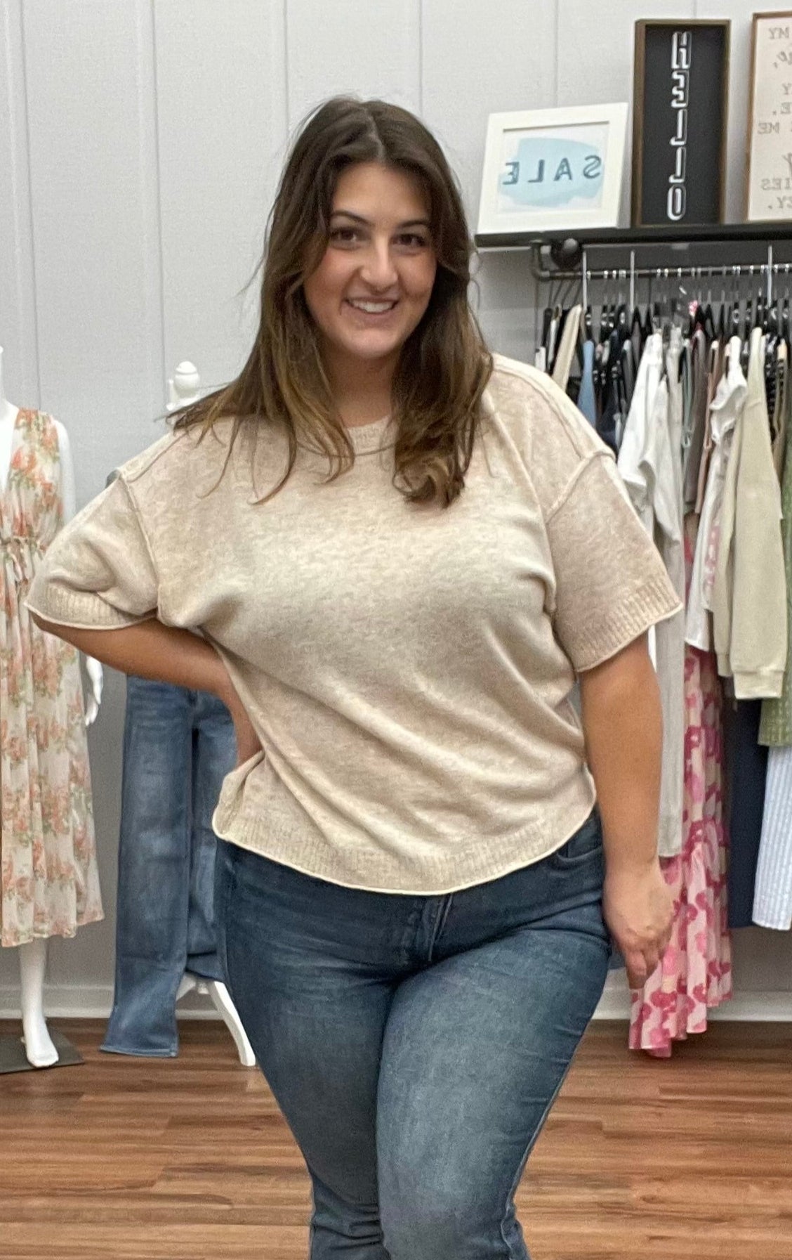 Tori Short Sleeve Sweater