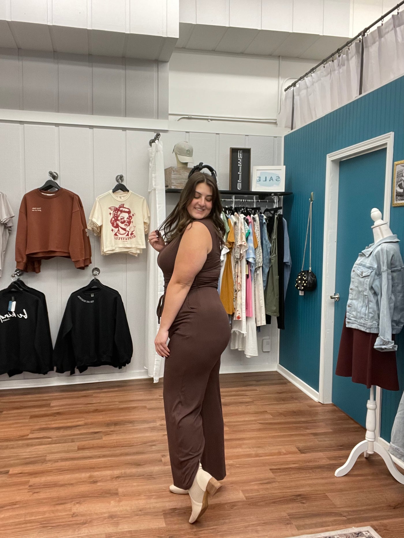 Emery Mock Neck Sleeveless Jumpsuit