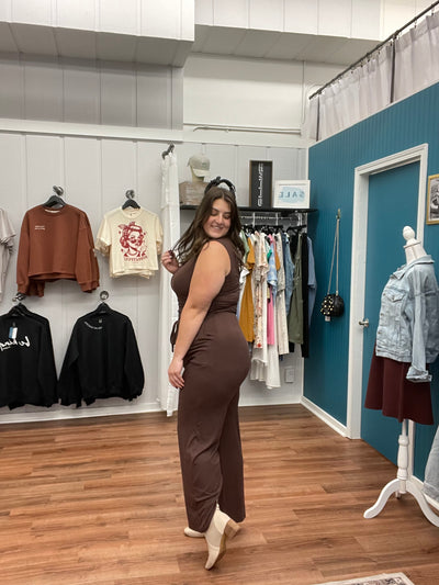 Emery Mock Neck Sleeveless Jumpsuit