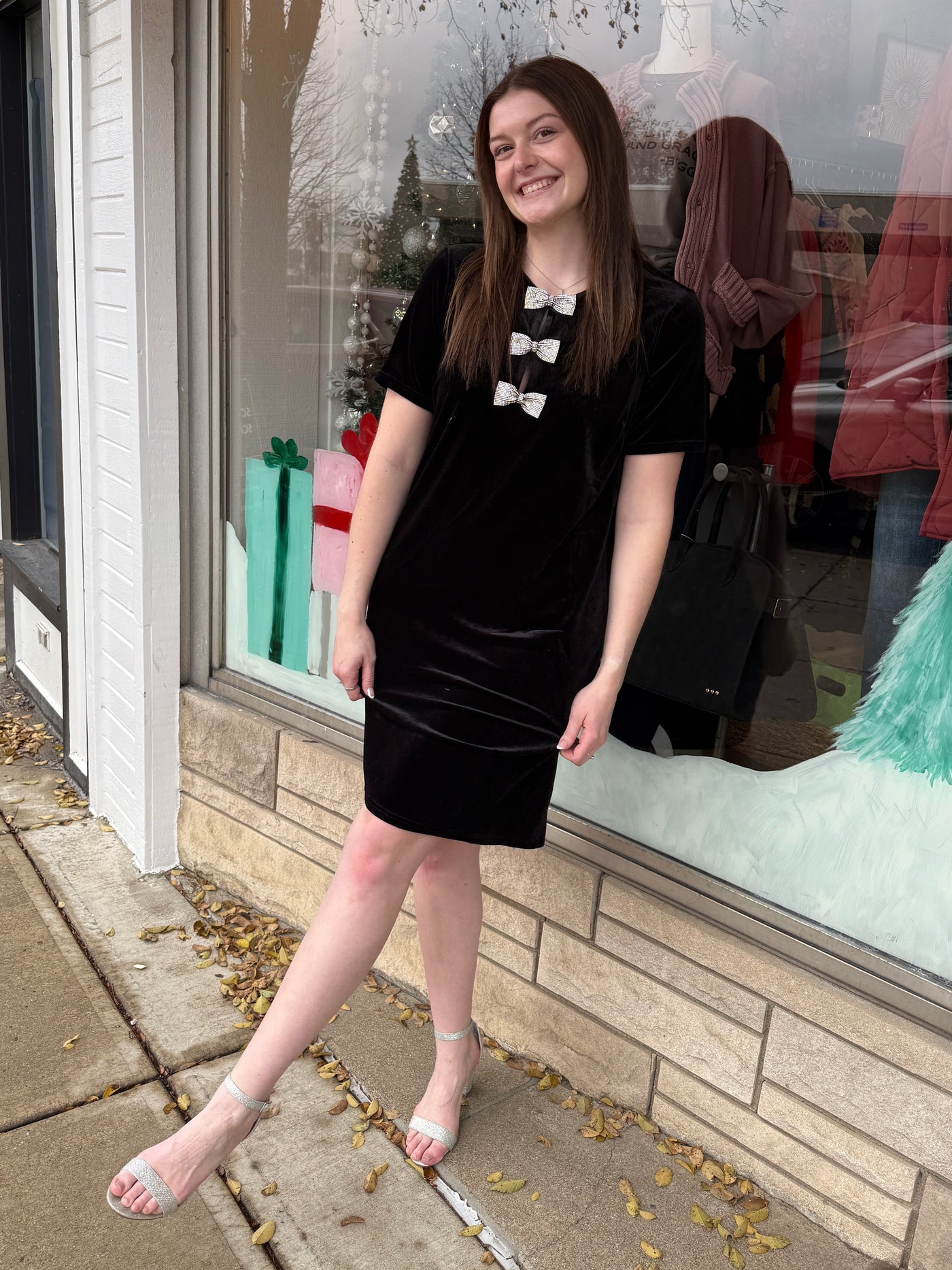 Sailor Bow Detail Mini Dress