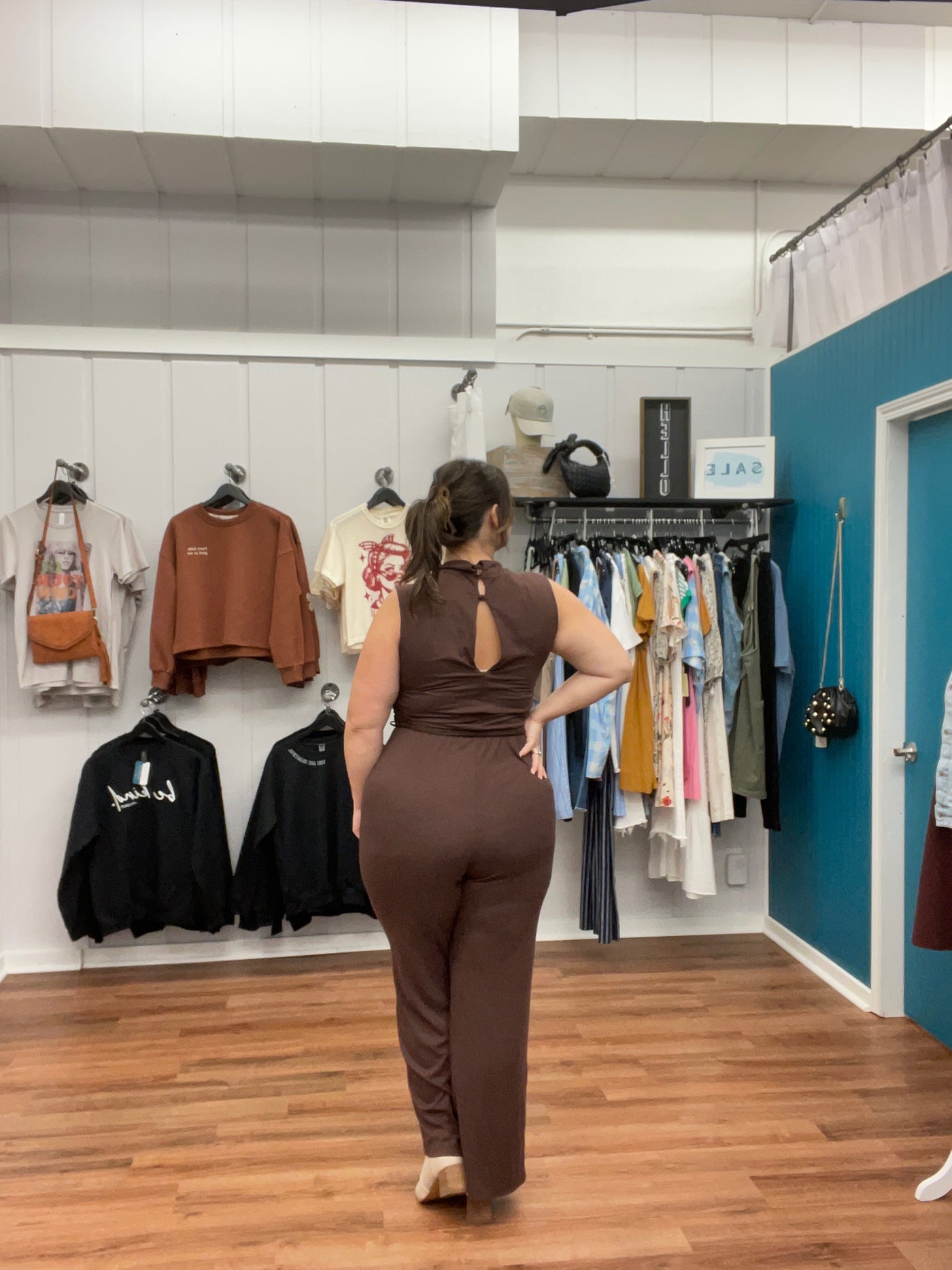 Emery Mock Neck Sleeveless Jumpsuit