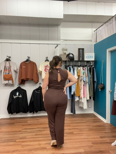 Emery Mock Neck Sleeveless Jumpsuit