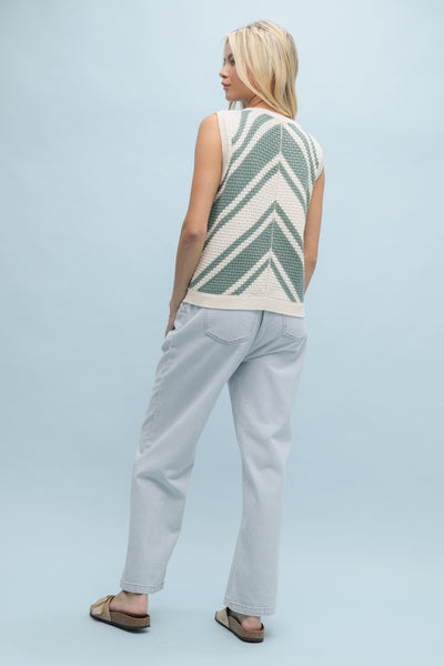 Patty Chevron Sweater Vest