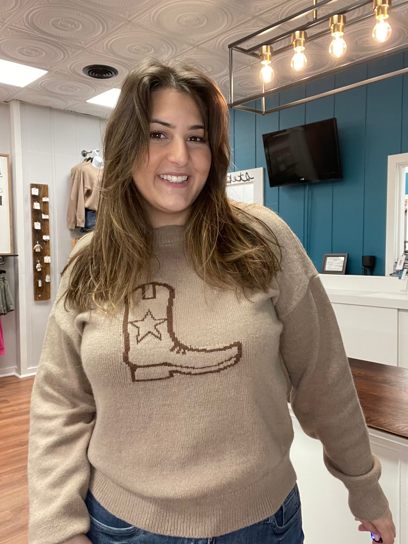 Cowgirl Boots Sweater
