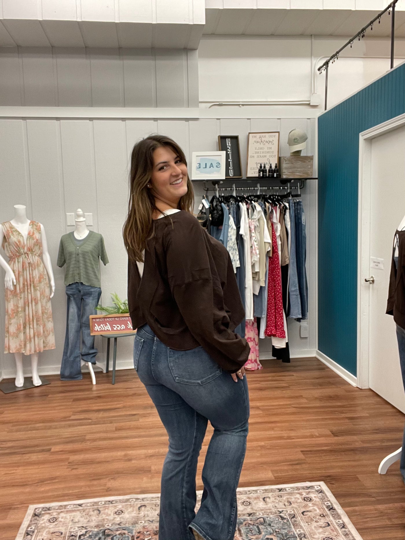 Ellis Open Back Slub Long Sleeve